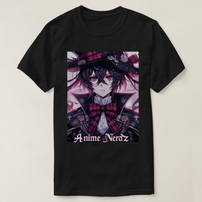 Camiseta de Anime Nerdz "Niño del Sueño Oscuro" (Diseño del anverso)
