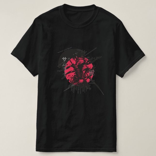 Camiseta de anime ninja (Diseño del anverso)