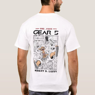 Camiseta de anime One Piece, aventura pirata elega