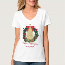 Camiseta de Año Nuevo Brillante