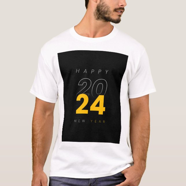 Camiseta de Año Nuevo Feliz (Anverso)
