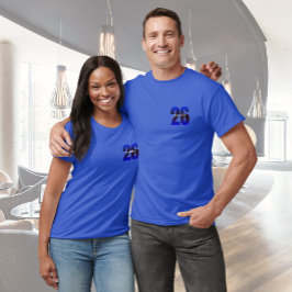 Camiseta de Año Nuevo Feliz Azul