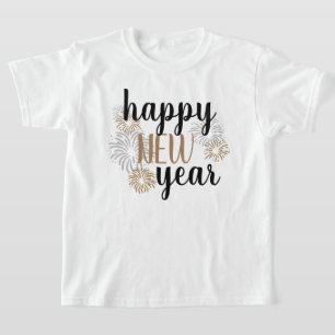 Camiseta de Año Nuevo feliz para chicas