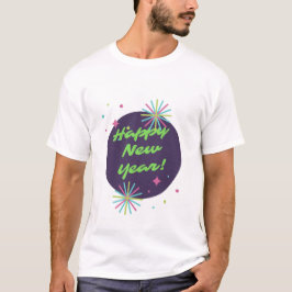 Camiseta de Año Nuevo Feliz para los hombres