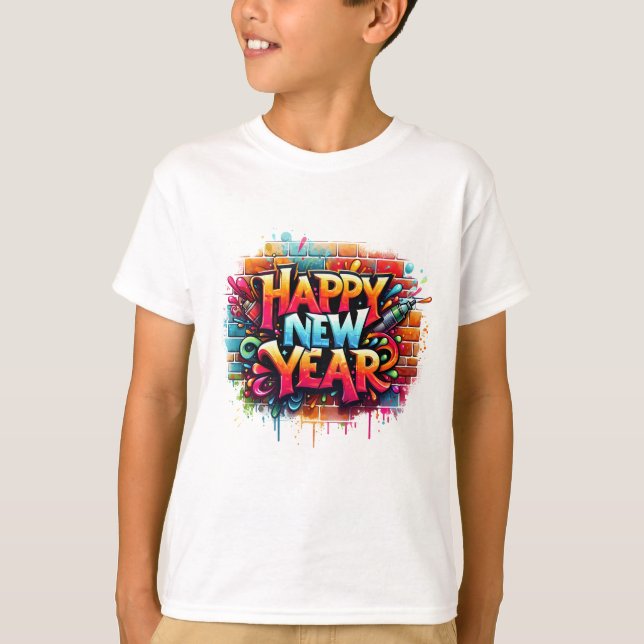 Camiseta de Año Nuevo para niños (Anverso)