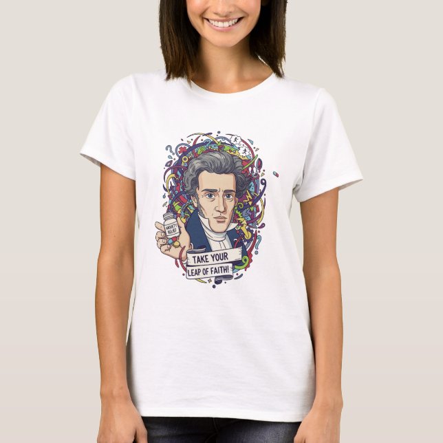 Camiseta de Ansiedad de Kiierkegaard (Anverso)