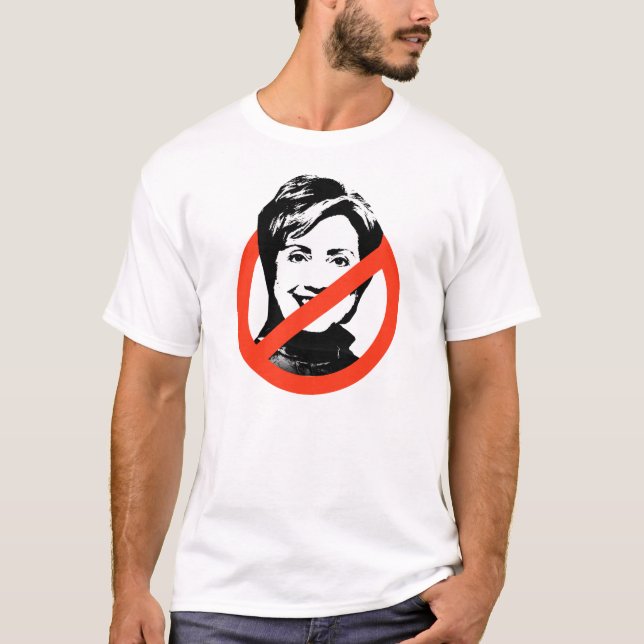 Camiseta de Anti-Hillary Clinton (Anverso)
