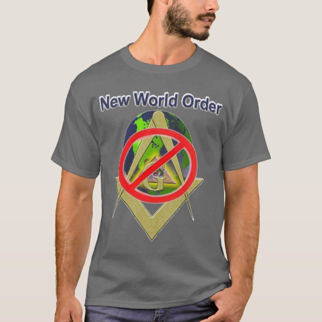 Camiseta de ANTI-NWO para los hombres (Anverso)