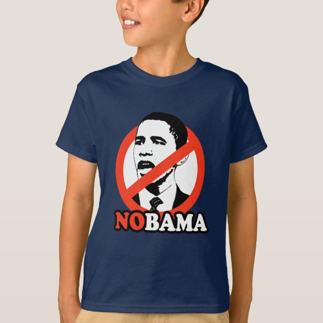 CAMISETA DE ANTI-OBAMA/DE NOBAMA (Anverso)