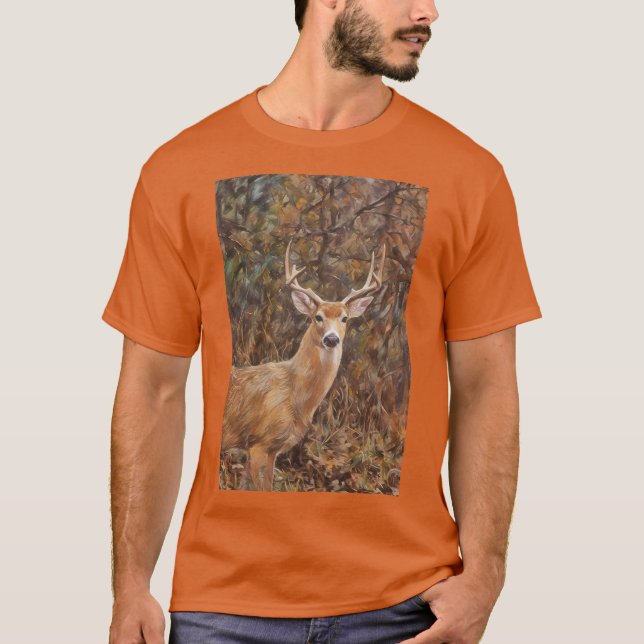 Camiseta De Antlers De Deer Buck (Anverso)