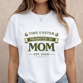 Camiseta de anuncio de embarazo de Pascua para mam