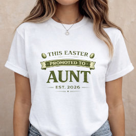 Camiseta de anuncio de embarazo de Pascua para tía