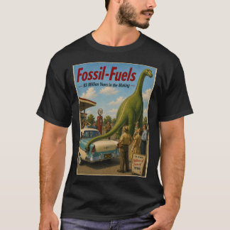 Camiseta de Anuncio Falso de Combustibles Fósiles