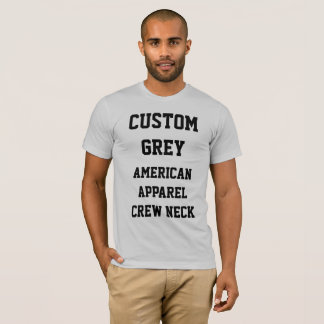 CAMISETA DE APAREL AMERICANO GRIS DE PLATA PARA HO