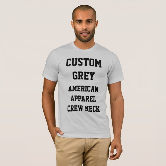 CAMISETA DE APAREL AMERICANO GRIS DE PLATA PARA HO (Anverso completo)