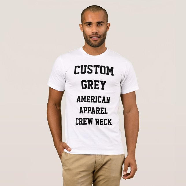 CAMISETA DE APAREL AMERICANO GRIS DE PLATA PARA HO (Anverso completo)