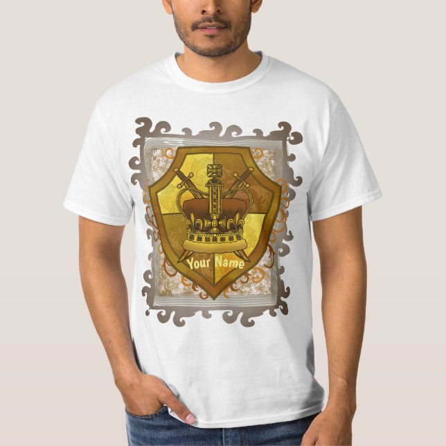 Camiseta de apellido Crown Sword Shield (Anverso)