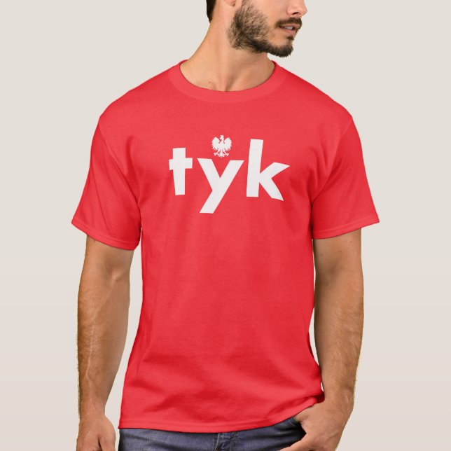 camiseta de apellido de tyk Poland (Anverso)