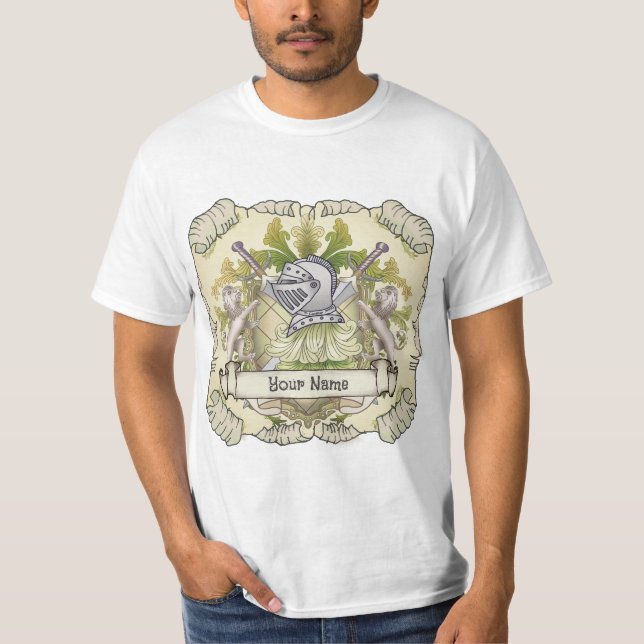 Camiseta de apellido Green Knight Family Crest (Anverso)