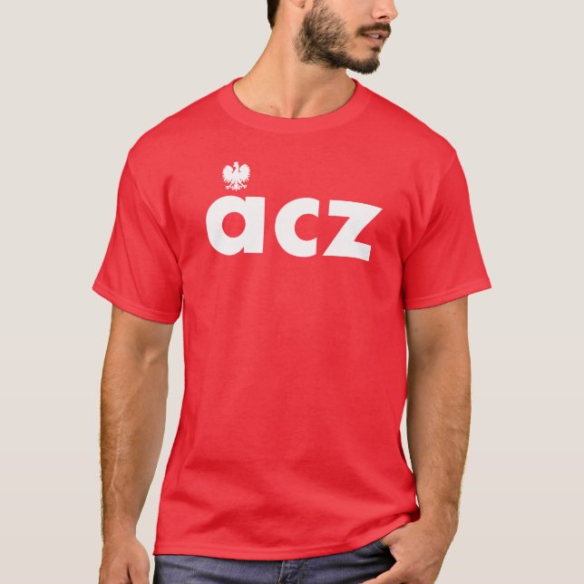 Camiseta de apellido polaco ACZ (Anverso)