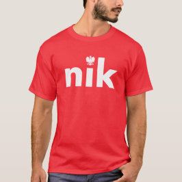 camiseta de apellido polaco de nik