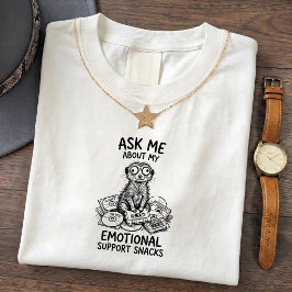 Camiseta de apoyo emocional de suricata malhumorad