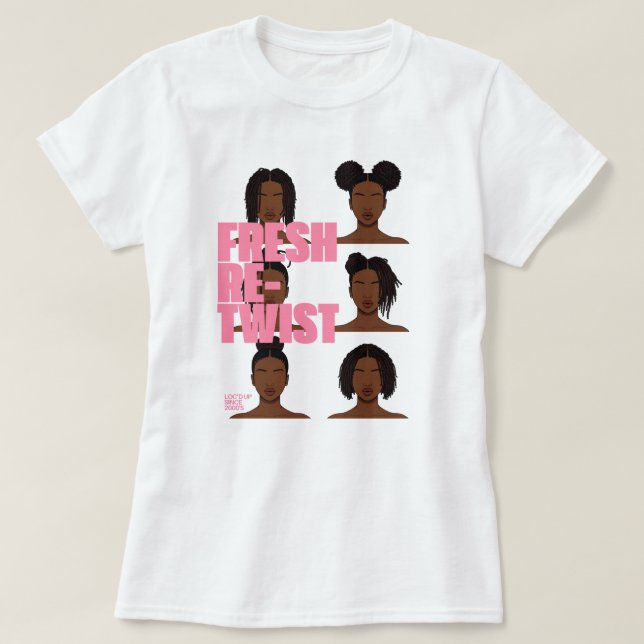 Camiseta de apreciación de retorcimiento de rastas (Diseño del anverso)
