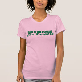 Camiseta de Apreciación Negra Construida Diferente