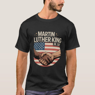 Camiseta de apretón de manos de unidad del día de