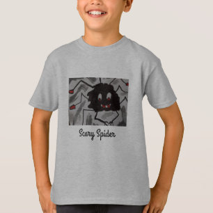 Camiseta de araña temerosa para niños