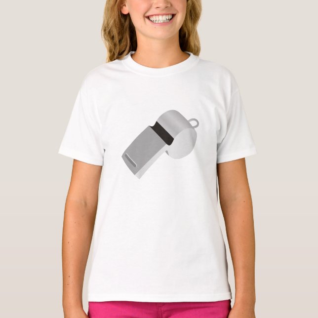 Camiseta de árbitro silbato para niñas (Anverso)