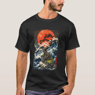 Camiseta de árbol bonsái Jardinería japonesa Japón