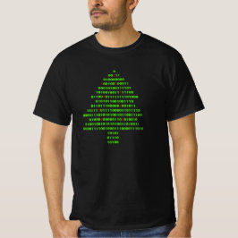 Camiseta de árbol de Navidad binaria