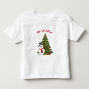 Camiseta de árbol de Navidad para los niños pequeñ