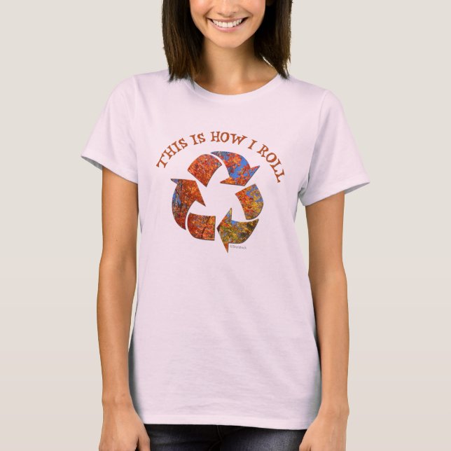Camiseta de árbol de Rótulo reciclable (Anverso)