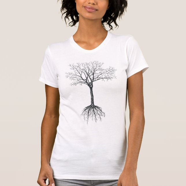 Camiseta de árbol desnudo (Anverso)