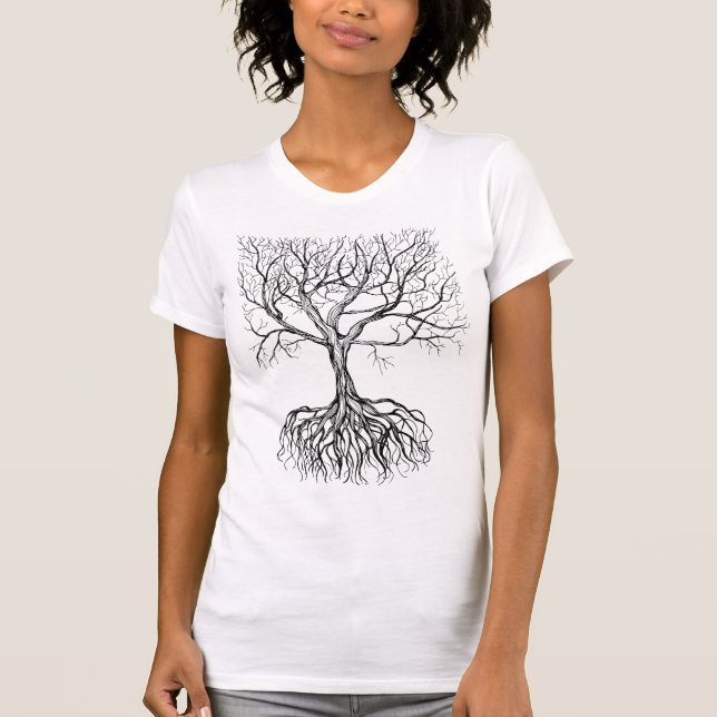 Camiseta de árbol desnudo (Anverso)
