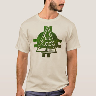 Camiseta de árbol masculino del Cuerpo Civil de Co