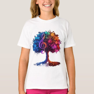 Camiseta de árbol musical