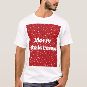 Camiseta de árboles de Navidad y copos de nieve