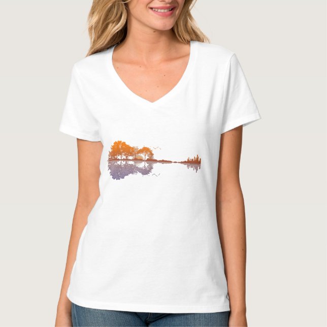 Camiseta de árboles tranquilos (Anverso)