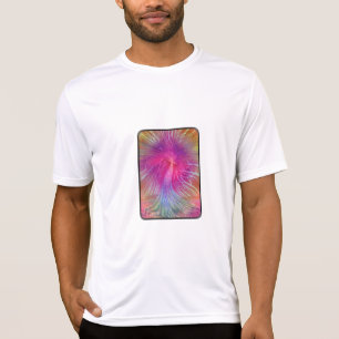 Camiseta de arcoiris bordeada de negro