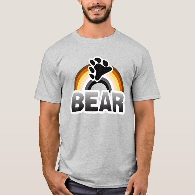 Camiseta de arcoíris con orgullo de oso (Anverso)