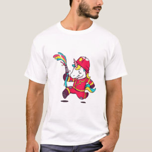 Camiseta de arcoíris de dibujos animados de bomber