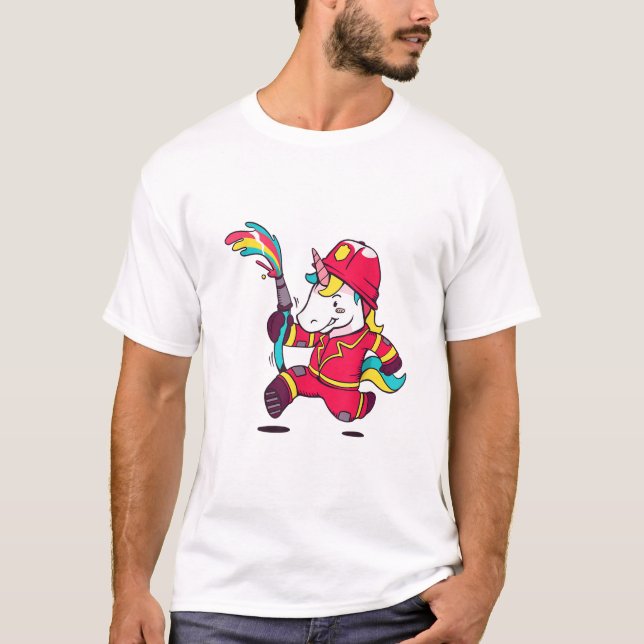 Camiseta de arcoíris de dibujos animados de bomber (Anverso)