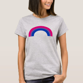 Camiseta de arcoíris del orgullo bisexual
