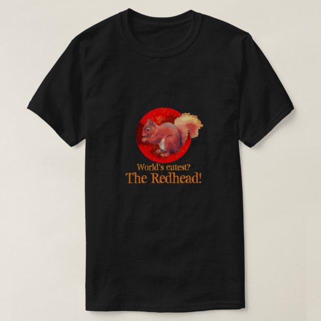 Camiseta de ardilla roja (Diseño del anverso)