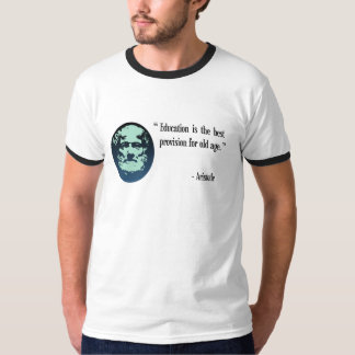 Camiseta de Aristóteles de la educación