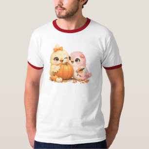 Camiseta de aro de amigos de pájaros de Halloween
