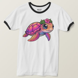 Camiseta de aro de tortuga marina